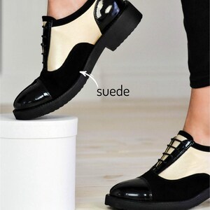 Women’s Genuine Leather Oxford Shoes, Suede Shoes, Patent Leather Shoes, Black Dress Shoes, Tie Shoes, Casual Shoes, Office Footwear
