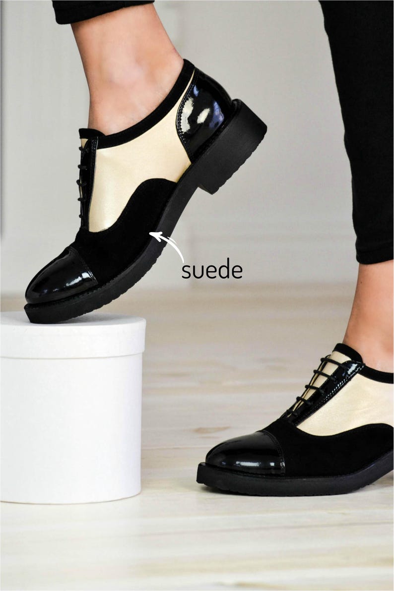 Women’s Genuine Leather Oxford Shoes, Suede Shoes, Patent Leather Shoes, Black Dress Shoes, Tie Shoes, Casual Shoes, Office Footwear