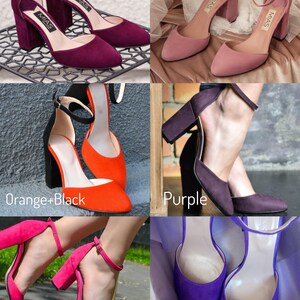 Wedding suede leather shoes, high heel burgundy shoes, fashion closed toe pumps, special occasion women’s shoes, handmade suede shoes