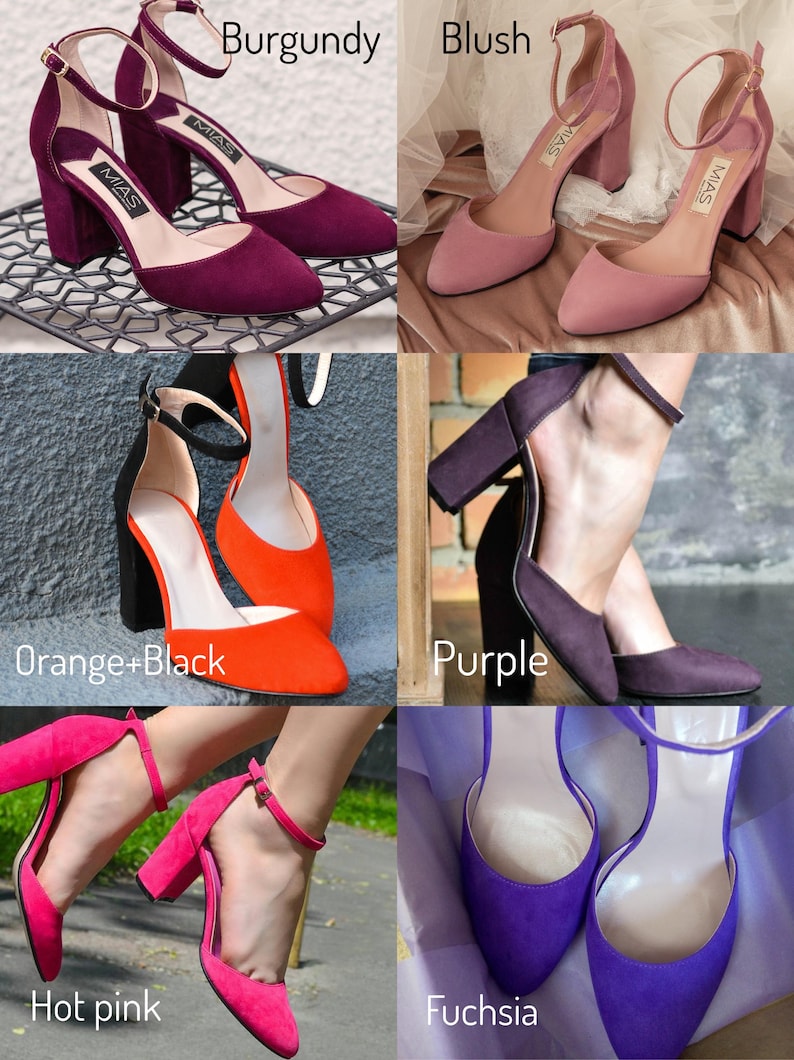 Wedding suede leather shoes, high heel burgundy shoes, fashion closed toe pumps, special occasion women’s shoes, handmade suede shoes