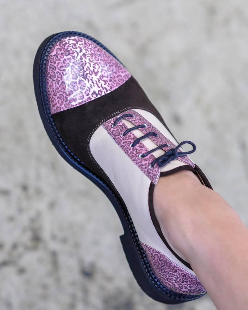 Womens Handmade Oxford Shoe, Leather, Suede, Patent Leather Shoes, Black Shoe, Tie Shoe, Dress Shoe, Casual Shoe, Free Customization