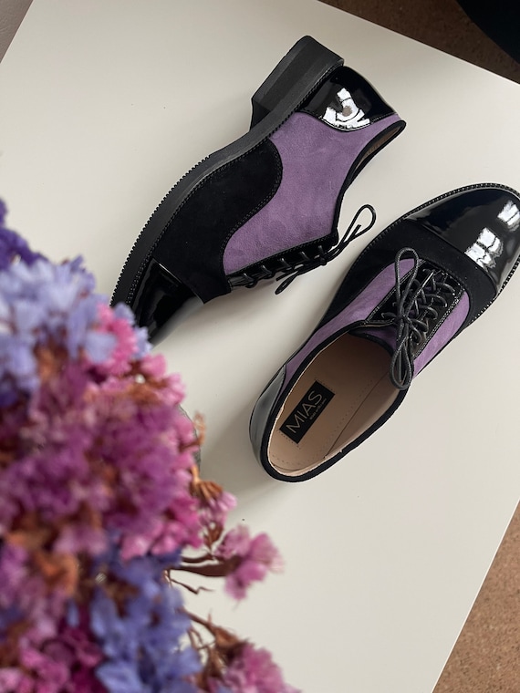 Womens Handmade Oxford Shoe, Leather, Suede, Patent Leather Shoes, Black Shoe, Tie Shoe, Dress Shoe, Casual Shoe, Free Customization