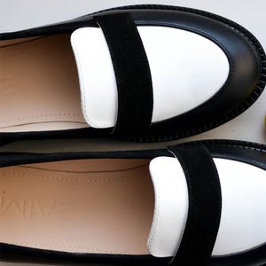 Leather women shoes, custom loafer shoes, barefoot vintage loafers, womens platform boots