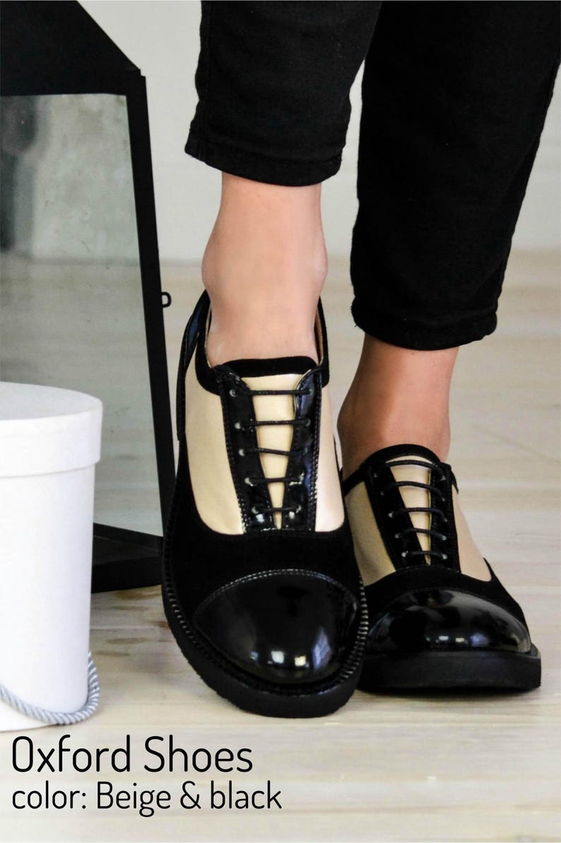 Women’s Genuine Leather Oxford Shoes, Suede Shoes, Patent Leather Shoes, Black Dress Shoes, Tie Shoes, Casual Shoes, Office Footwear