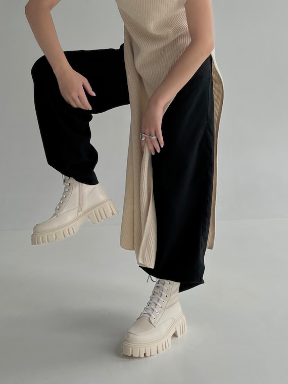 Ankle boots military style hotsell
