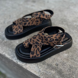 Women&#39;s Soft Leather Sandals, Thong Sandals, Barefoot Flat Shoes, Beach Shoes, Summer Sandals, Greek Sandals, Platform Summer Shoes