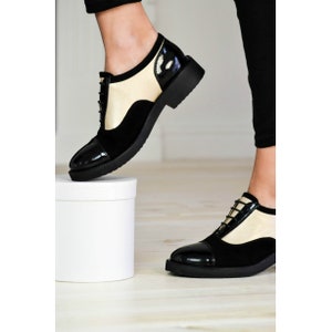 Women’s Genuine Leather Oxford Shoes, Suede Shoes, Patent Leather Shoes, Black Dress Shoes, Tie Shoes, Casual Shoes, Office Footwear