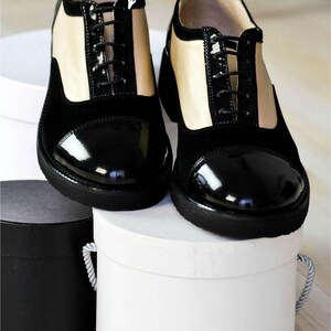 Women’s Genuine Leather Oxford Shoes, Suede Shoes, Patent Leather Shoes, Black Dress Shoes, Tie Shoes, Casual Shoes, Office Footwear