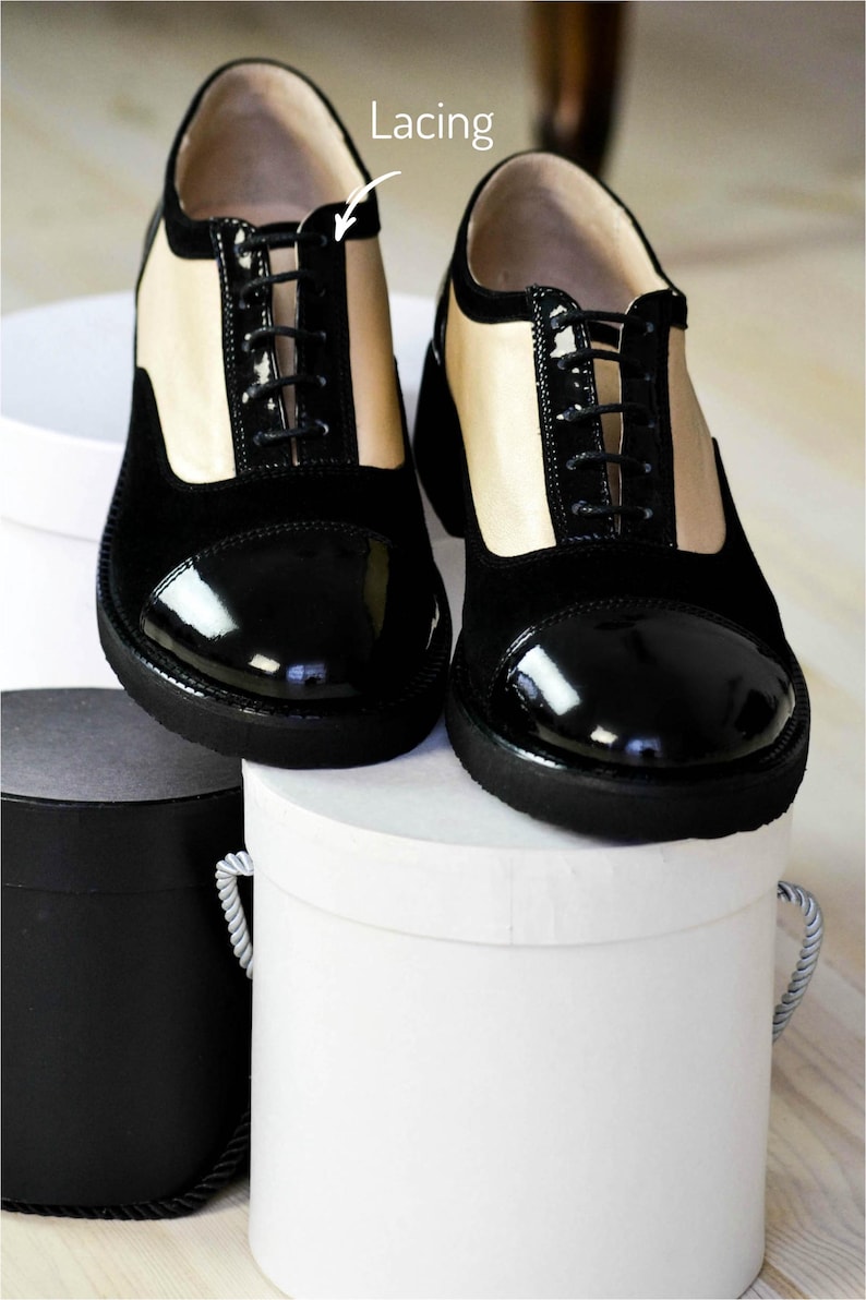 Women’s Genuine Leather Oxford Shoes, Suede Shoes, Patent Leather Shoes, Black Dress Shoes, Tie Shoes, Casual Shoes, Office Footwear