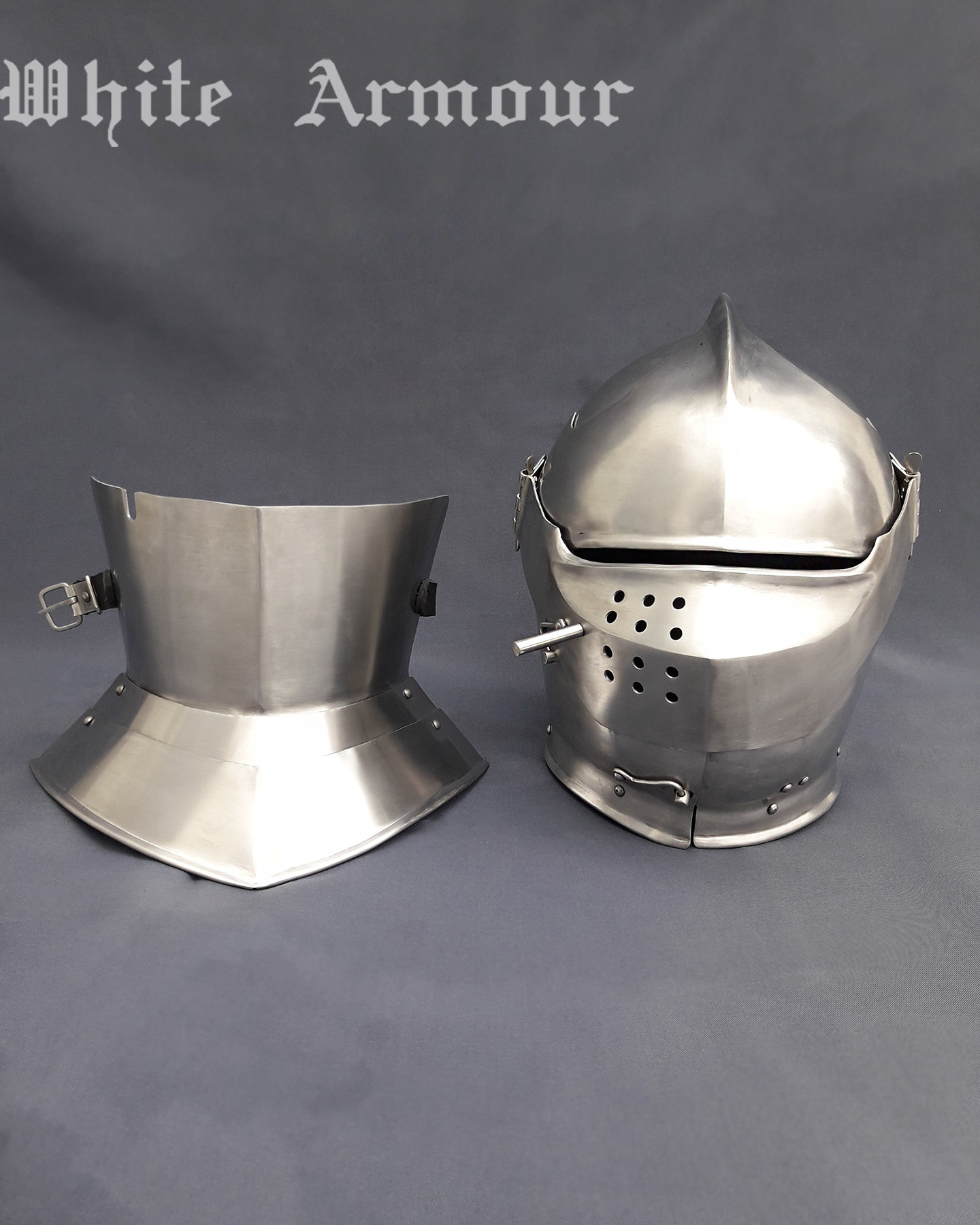 Italian Armet Helmet SCA LARP Fantasy Helmet Knight Armor Helm Medieval ...