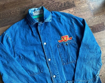 Vintage TTC Toronto Transit Commission Denim Chore Coat