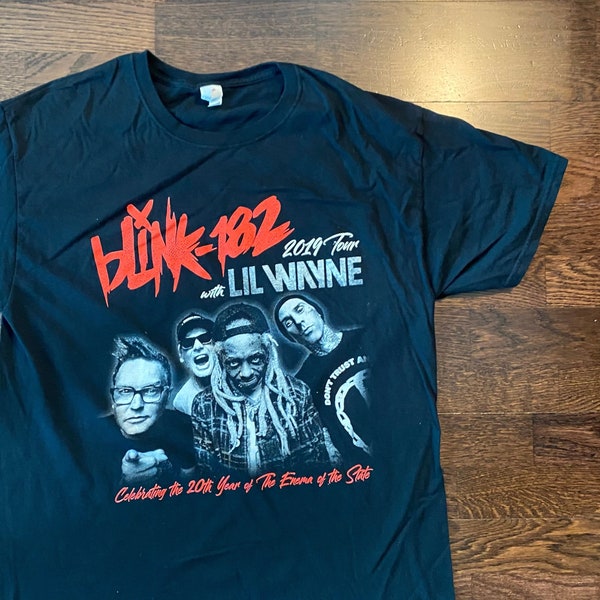 Blink 182 Lil Wayne gira musical camiseta