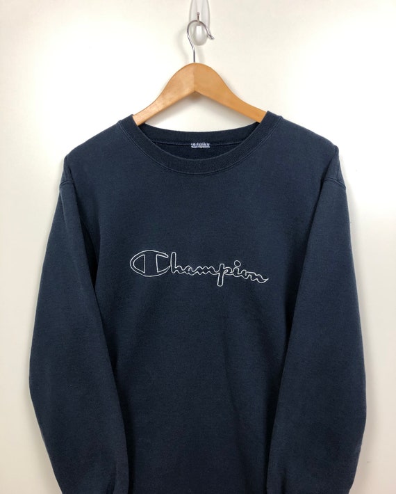 90’s Champion Script Spell Out Crew Neck Sweater V