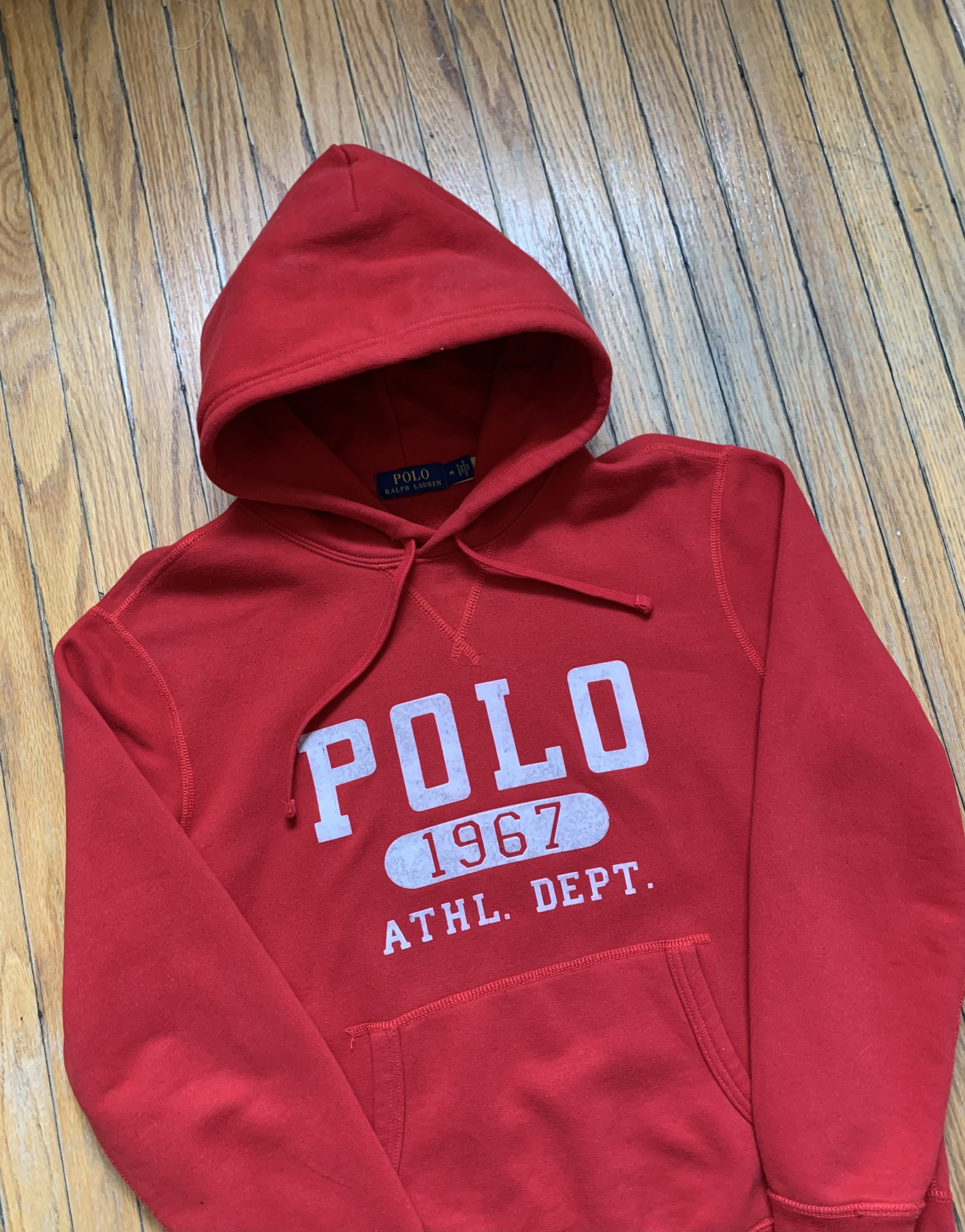 Polo Ralph Lauren Spell Out Red Hoodie Sweater - Etsy