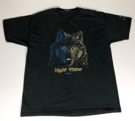 90’s Wolf Night Vision T Shirt Vintage 1990s
