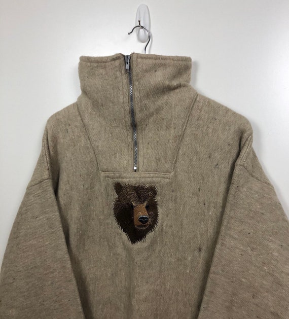 70s National Wildlife Federation Bear Sweater