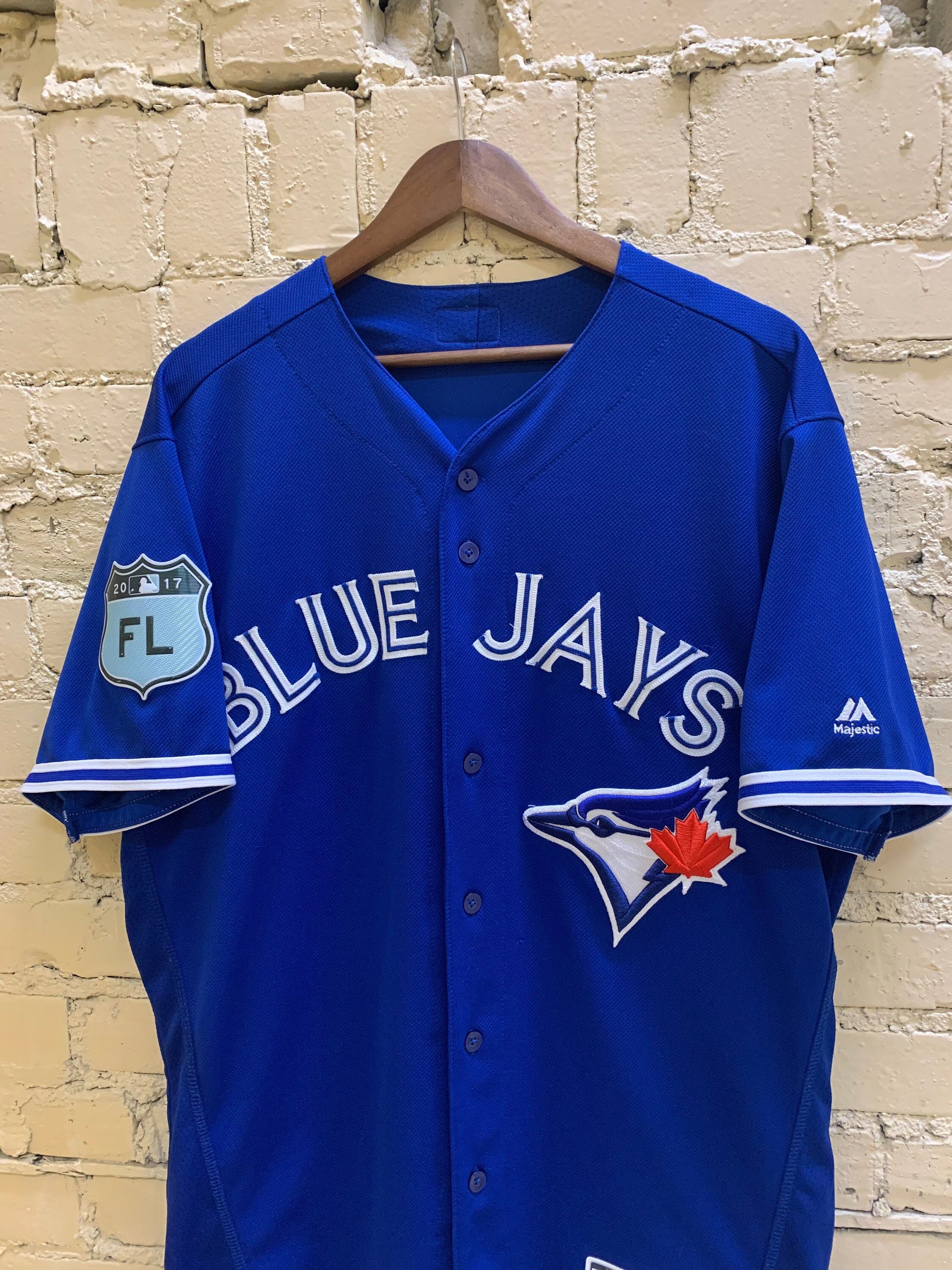 Retro Roger Clemens Toronto Blue Jays #21 White LARGE Baseball