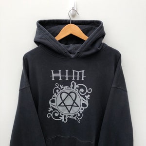 2004 HIM Band Heartagram Hoodie Sweater Bam Margera CKY Etsy