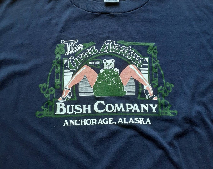 90s the Great Alaskan Bush Company Anchorage Alaska T Shirt Vintage