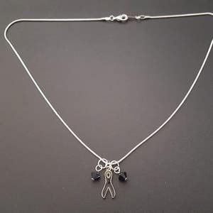Soporte negro collar de cinta - toma de conciencia para el Melanoma, narcolepsia, apnea del sueño, POW-MIA, cirrosis Billary primaria, trastornos del sueño y más