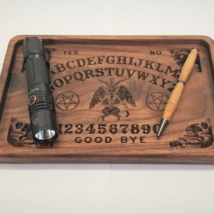 Ouija Board Valet Tray / Catchall Tray / Dump Tray Desk Organizer made from Solid Walnut, Cherry or Maple
