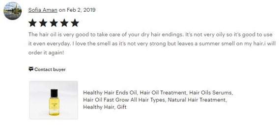 Hair Strengthening Oil Treatment Argan Oil Formula Natural Etsy