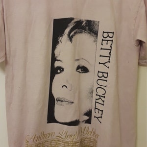 Vintage 90&#39;s Betty Buckley Andrew Lloyd Webber Music of the Night 1996 Broadway Theatre Musical T Shirt