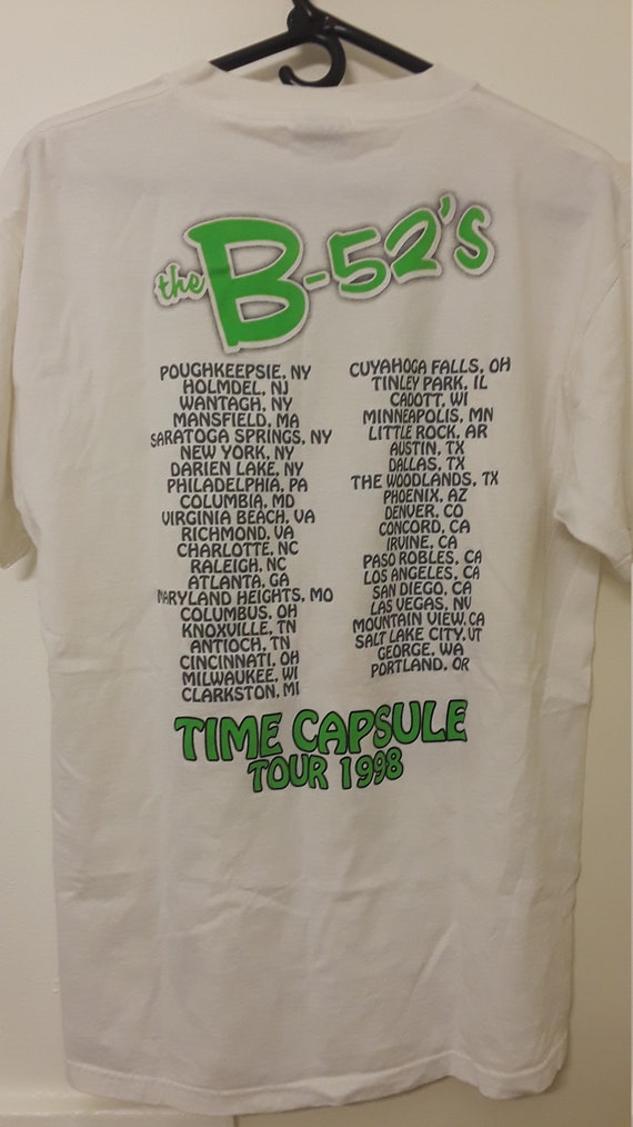 Vintage 90's B-52's Time Capsule 1998 Tour T Shirt - image 2