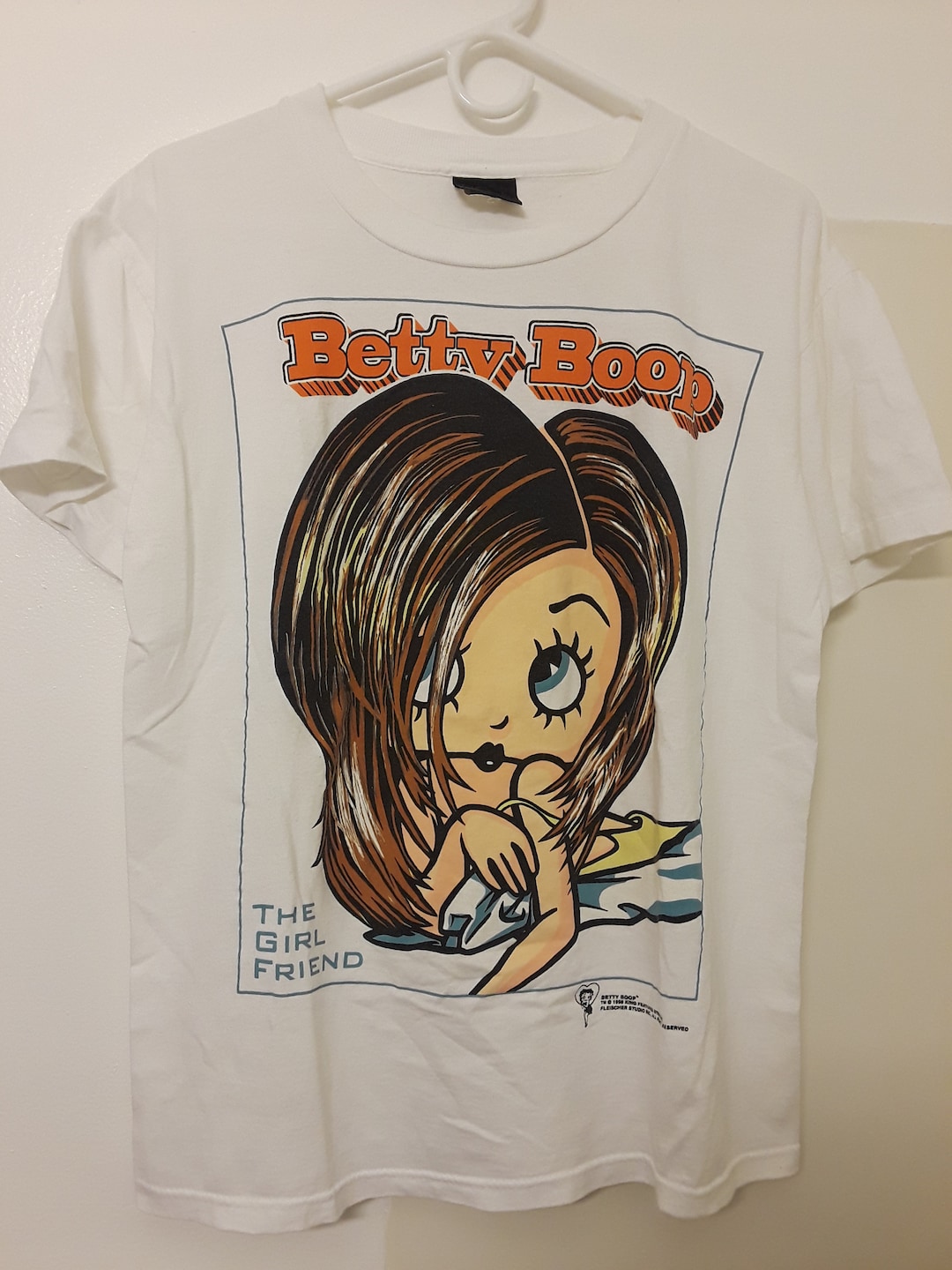 トップス Betty Boop 007 James Bond PARODY TEE 90s Betty Boop 007 James BondパロディTシャツXL