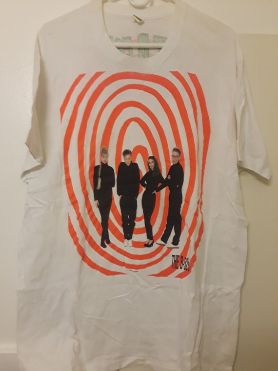 Vtg Early 90s the B-52's T-shirt Red XL B52s Alternative