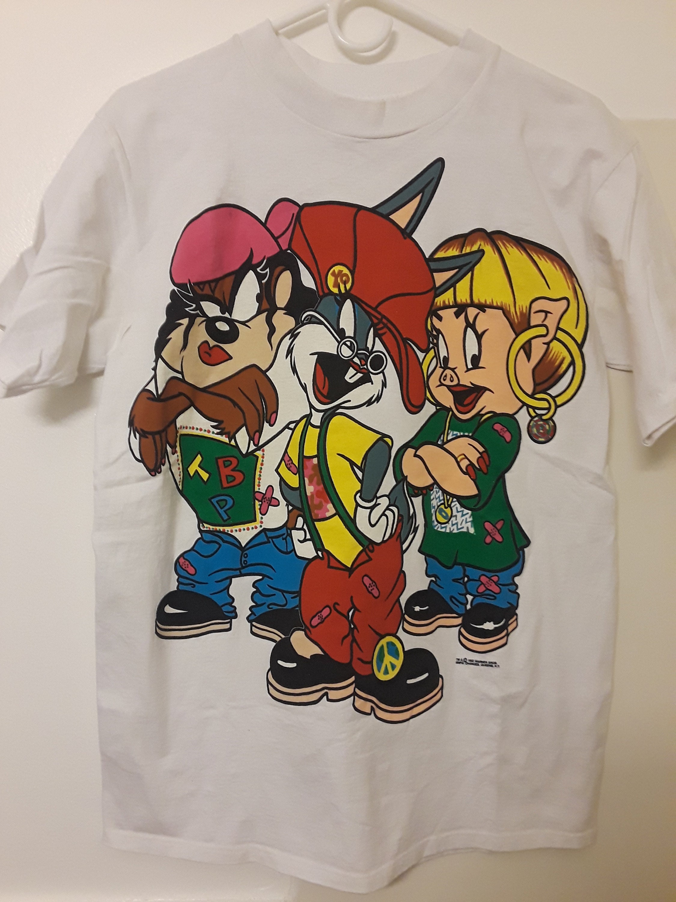 Vintage 90s TLC Looney Tunes Bugs Bunny Taz Porky Pig T Shirt - Etsy Norway