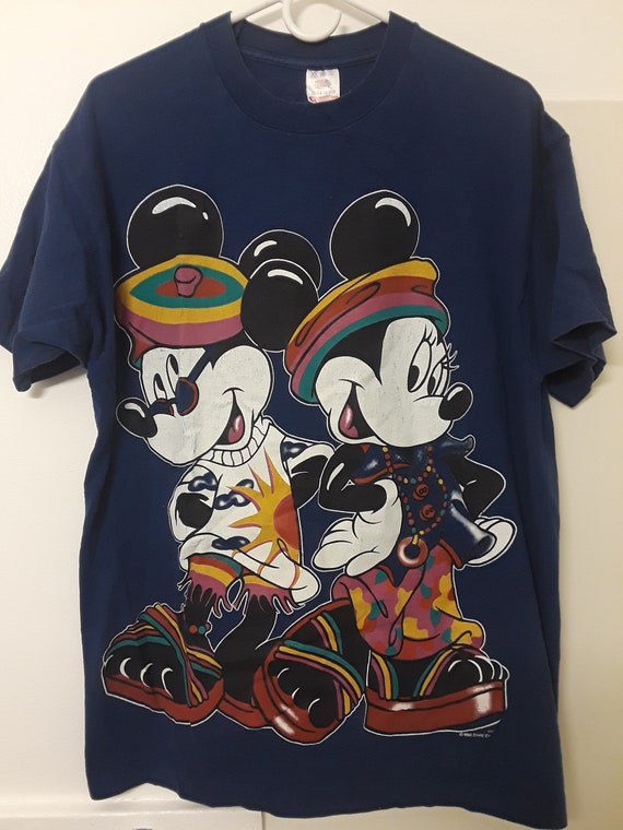 品質のいい Disney “Mickey & Minnie Mouse” T-Shirt ミッキー＆ミニー トップス