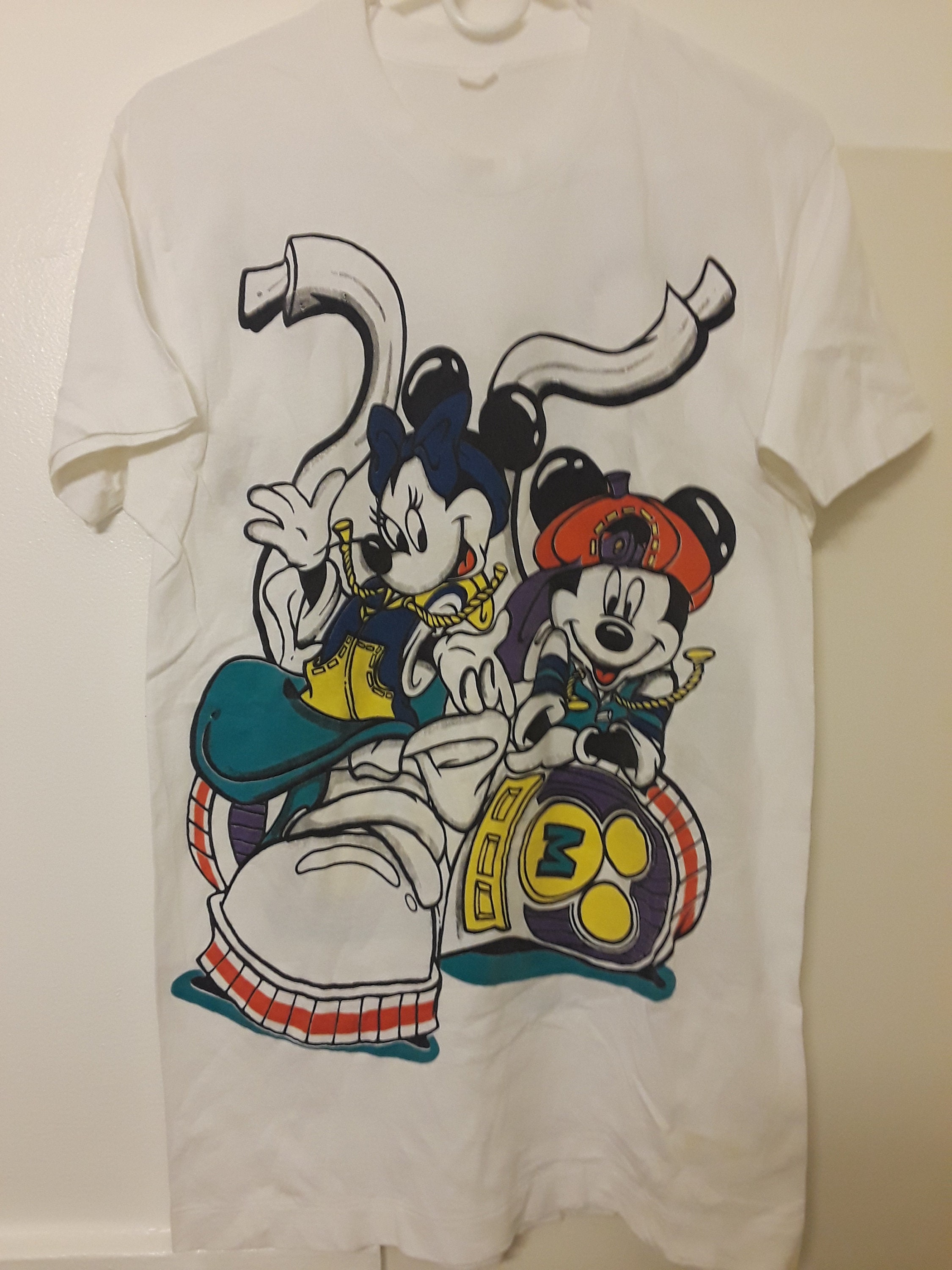 Vtg Mickey Mouse 1950s 60s XXXS Tee Shirt Disney Minnie Love Is