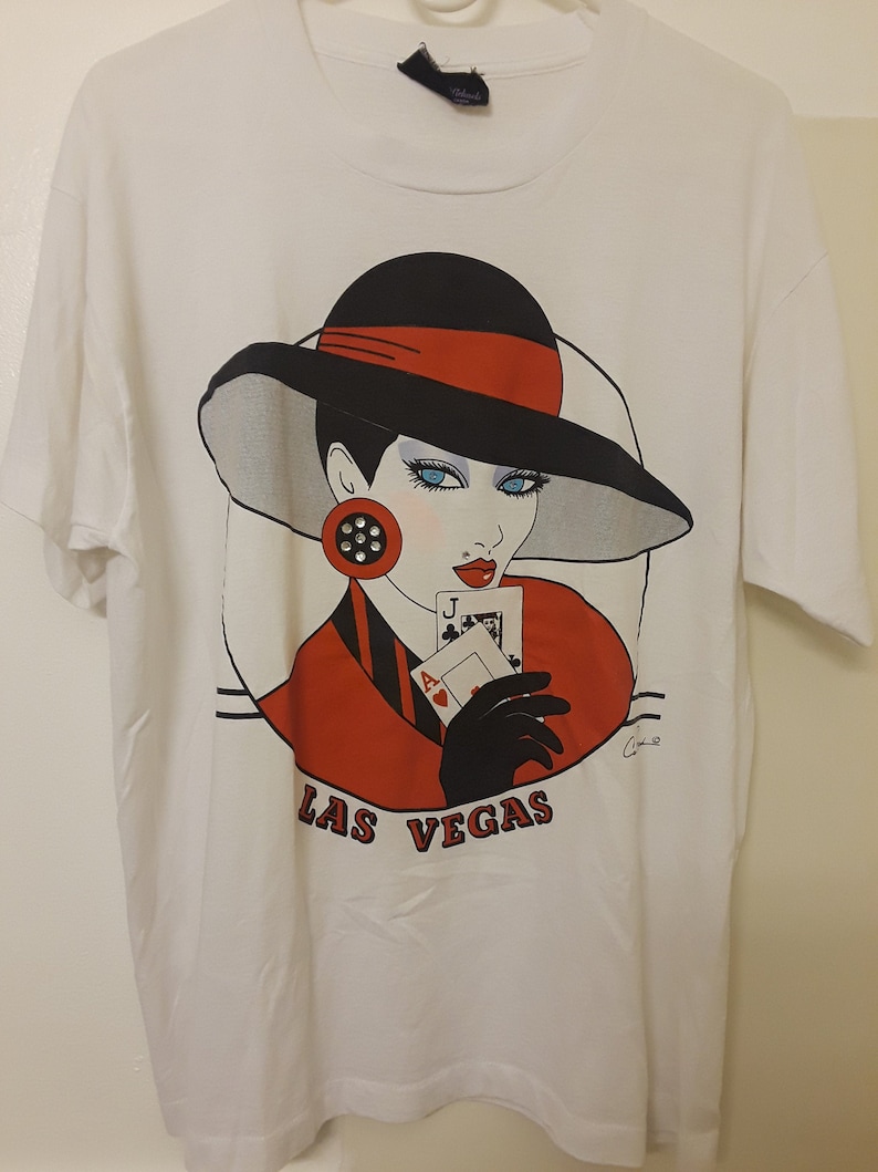 Vintage Bedazzled Las Vegas Casino Shady Lady T Shirt - Etsy