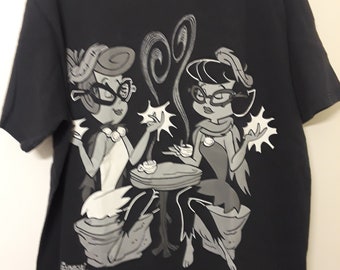 Vintage 90's Betty and Wilma 1993 Flintstones T Shirt