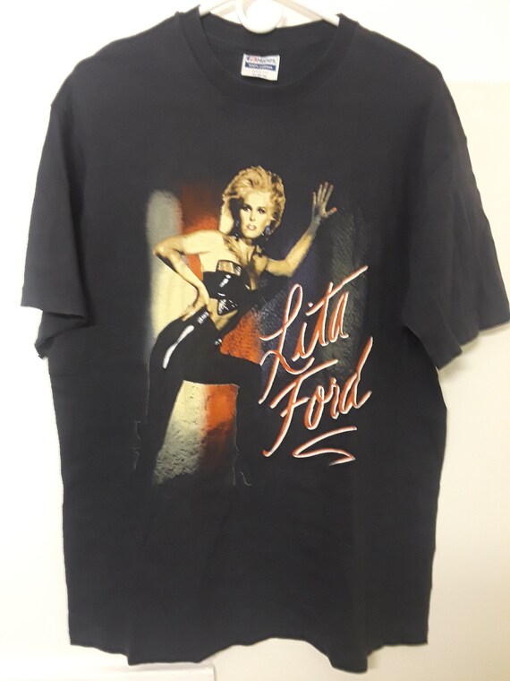 80s LLICA ツアーTシャツ Vintage 80's Lita Ford Tour XX 1988 T Shirt - Etsy Singapore