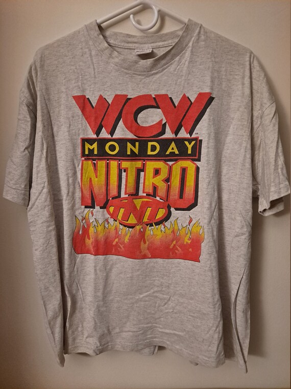Vintage 90's WCW TNT Monday Nitro T Shirt