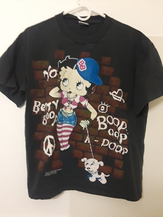 Vintage 90's Betty Boop Pudgy Graffiti Hip Hop T S