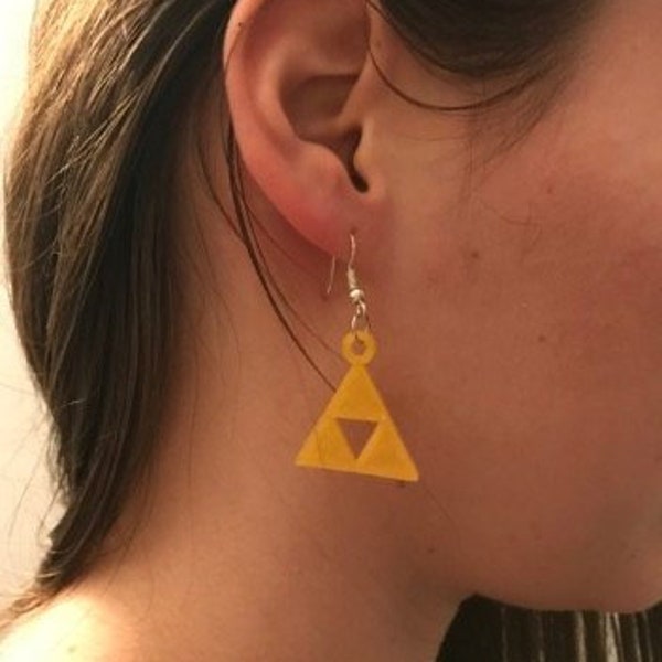 Boucles d'oreilles triforce Zelda