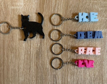 Fun themes key rings