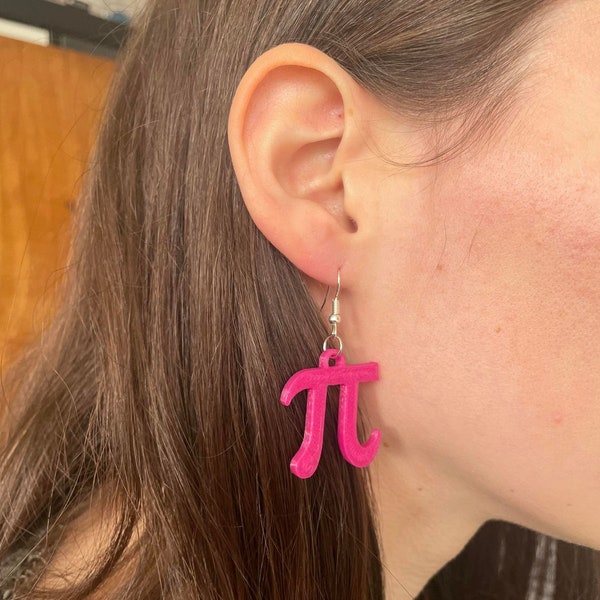 Boucles d'oreilles Pi π