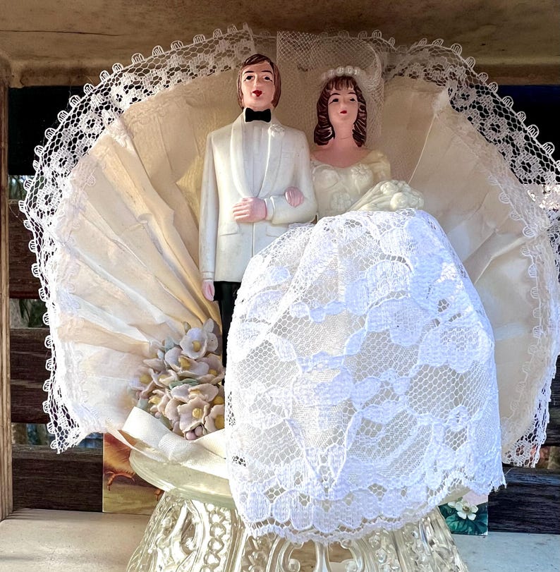 Vintage Wedding Cake Toppers (lot of 6) - Etsy