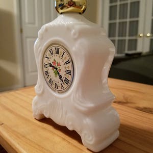 Vintage Avon Cologne Bottle Milk Glass for Bath Oil image 3