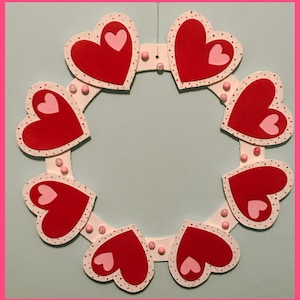 Heart Within a Heart Valentine&#39;s Day Wreath