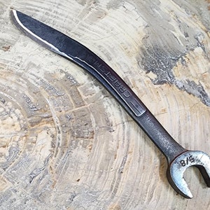 Hand Forged Mechanic's Wrench Knife Repurposed Tool