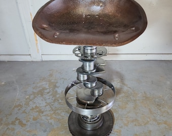 Crankshaft Automotive Parts Shop Bar Stool Barstool Seat Repurposed