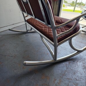 Dockside Collection Coastal Rocking Bench - Nautical Outdoor Aluminum ...