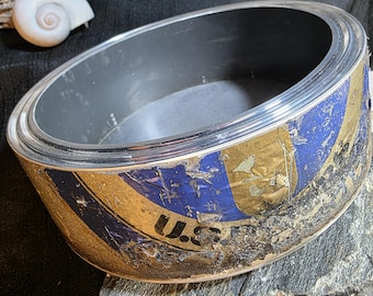 Scuba Dive Tank Ashtray Bowl | Repurposed Aluminum Tank | Nautical Industrial Decor