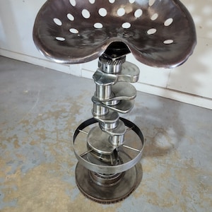 Crankshaft Automotive Parts Shop Bar Stool Barstool Seat Repurposed - Etsy