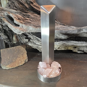 Monolith Sculpture Art | Hand Forged Mysterious Metaphysical Tower | Metal Dish Bowl